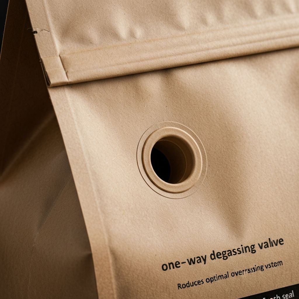 Kaffeeverpackung mit Eintrag-Ventil und Verschlussclip