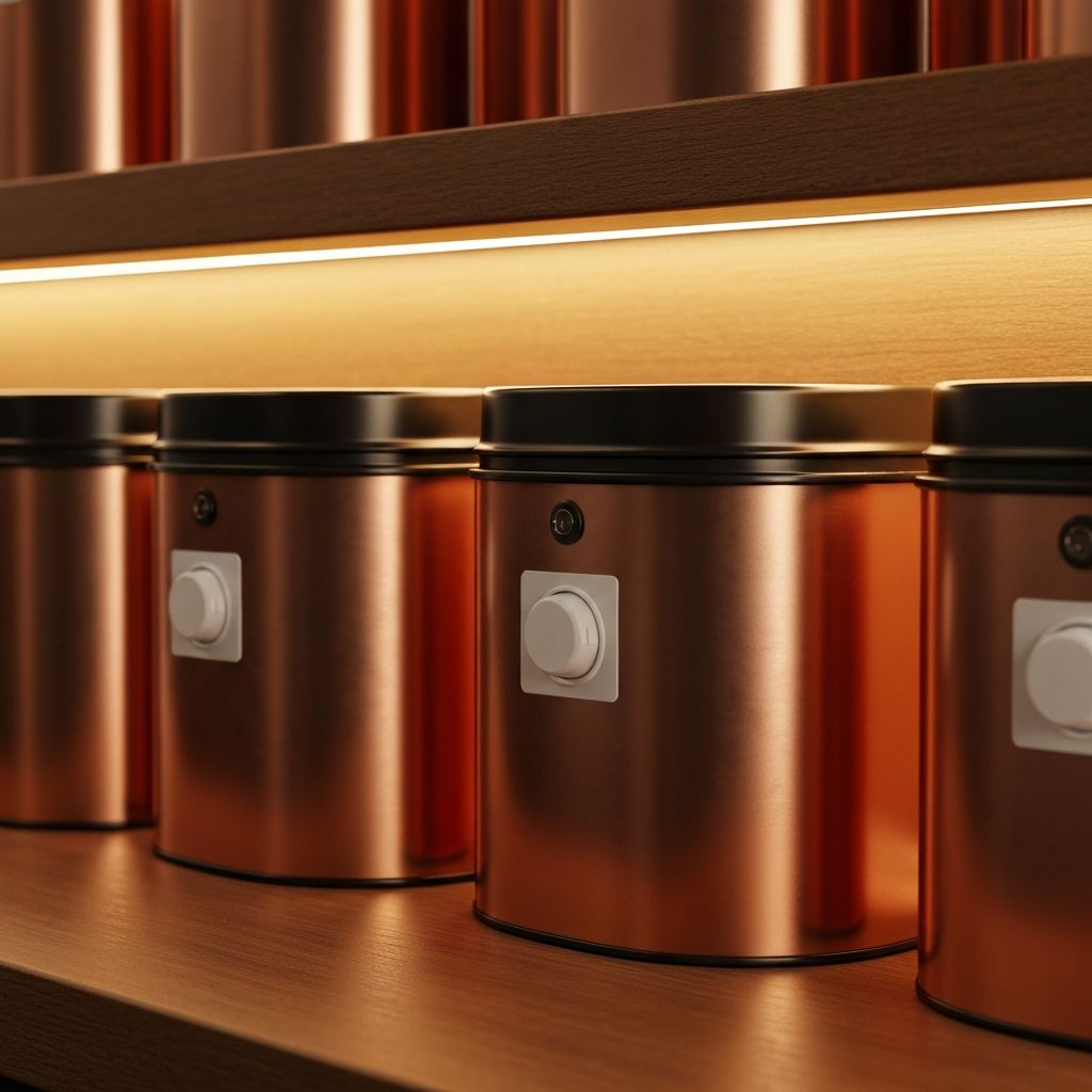 Kaffeebohnen in versiegeltem Behälter mit Frische-Ventil